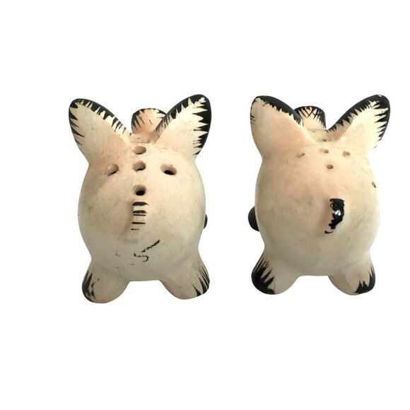Vintage Japanese Pig Salt & Pepper Shaker Set – Pink & Black Ceramic, 1950s - Picture 6 of 10